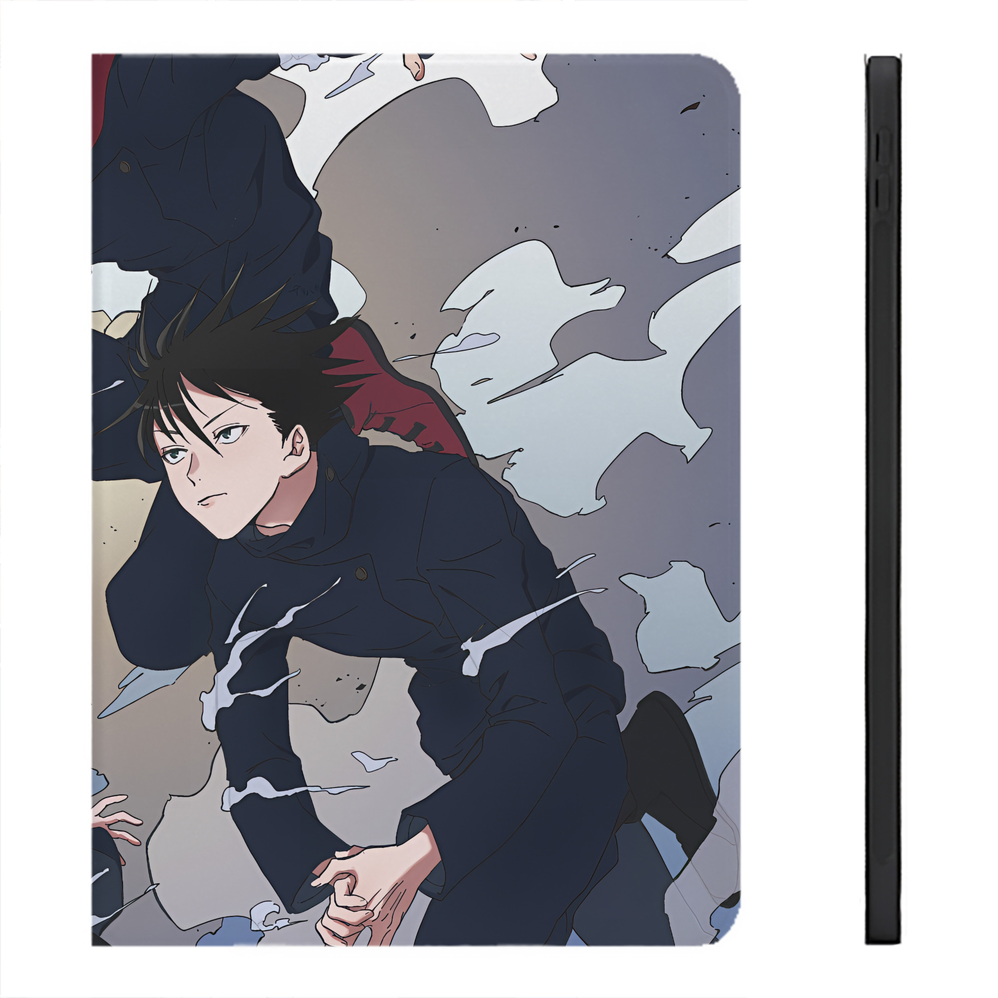 （画像用） 呪術廻戦 Jujutsu Kaisen IPadケース ペンホルダー付き ブックスタイルデザイン